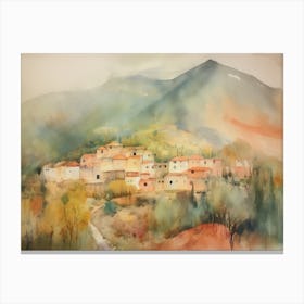 Village In The Mountains 4 Canvas Print