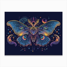 Moth Illustration 6 Canvas Print