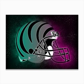 Cincinnati Bengals Helmet Style Canvas Print