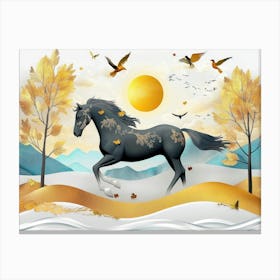 Autumn Horse Canvas Print