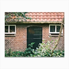 Door to a Farm House // The Netherlands Travel Photography Canvas Print