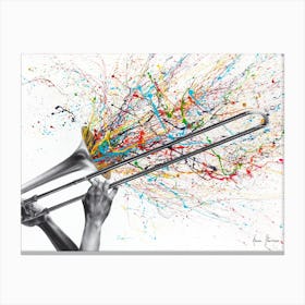 Trombone Solo Canvas Print