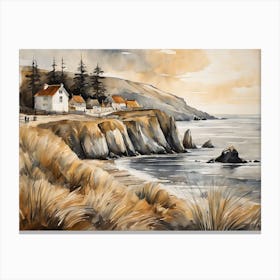 European Coastal Painting (174) Canvas Print