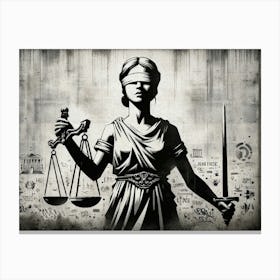 Lady Justice Canvas Print