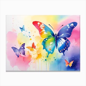 Colorful Butterflies 52 Canvas Print