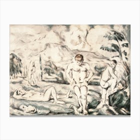 The Large Bathers (1898), Pierre Auguste Renoir Canvas Print