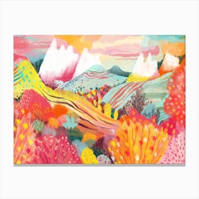 Dreamy Hills Landscape 4 Canvas Print