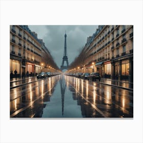 Rainy Day In Paris Canvas Print