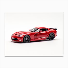 Toy Car Dodge Viper Red Canvas Print