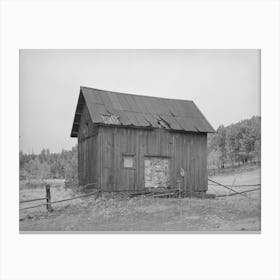 Old Barn In Ghost Mining Town Near Deadwood, South Dakota By Russell Lee Canvas Print