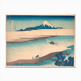 Fuji—The Tama River, Musashi Province, Katsushika Hokusai, Canvas Print