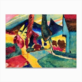 Wassily Kandinsky House In The Garden Canvas Print