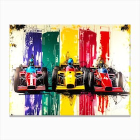 Auto Racing Cars - Grand Prix Canvas Print