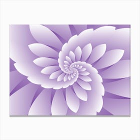 Abstract Purple Floral Background Canvas Print