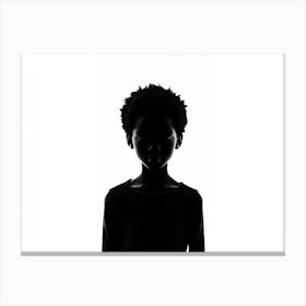 African Silhouette Blend Canvas Print
