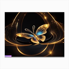 Golden Butterfly 27 Canvas Print