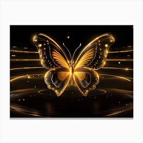 Golden Butterfly 94 Canvas Print