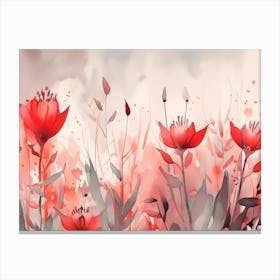 Red Flowers Canvas Print