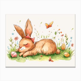 Easter Bunny Kids and Nursery Canvas Print