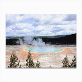 Yellowstone Hot Spring Canvas Print