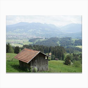 Hut In The Mountains Canvas Print