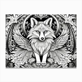 Fox With Wings Canvas Print