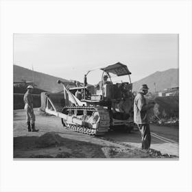 Untitled Photo, Possibly Related To Shasta Dam Under Construction, Shasta, California By Russell Lee Canvas Print