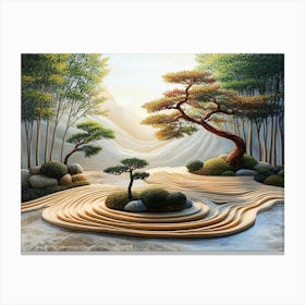 Zen Oil Serene Canvas Print