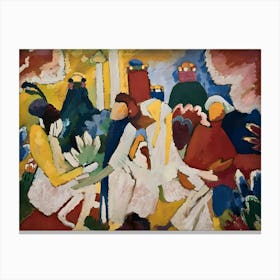 Wassily Kandinsky Dance Of The People Canvas Print