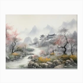 Chinese Landscape Painting 18 Canvas Print