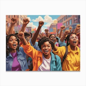 Women'S March 2 Canvas Print