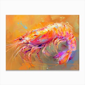 Shrimp Painting Canvas Print