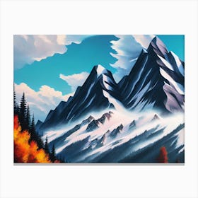 Mountain Scene 2 Canvas Print