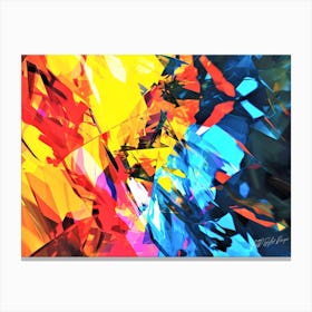 Rainbow Glass - Abstract Shards Canvas Print