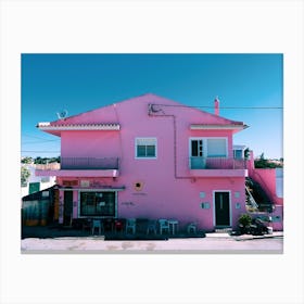 Pink House Canvas Print