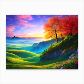 Landscape Painting 22 Canvas Print