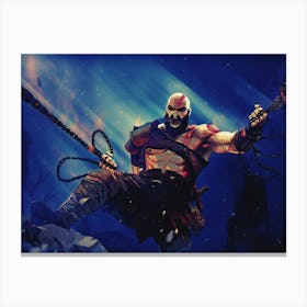 Light Of Heroes ― Kratos Game God Of War Canvas Print