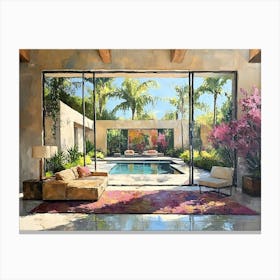 At Home In The Hollywood Hills Canvas Print