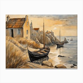 European Coastal Painting (109) Canvas Print