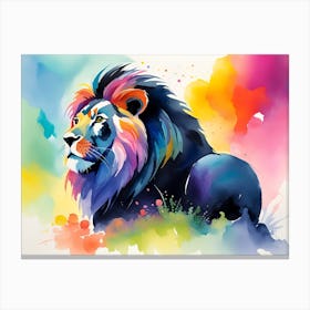 Lion Painting 26 Canvas Print