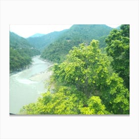 River 7 By Binod Dawadi Canvas Print