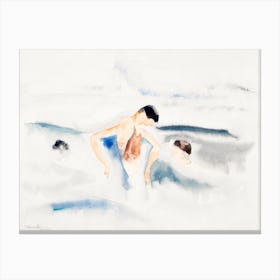 Three Figures In Water, Charles Demuth Canvas Print