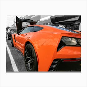 Orange Corvette Stingray Canvas Print