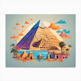 Egyptian Pyramids Canvas Print