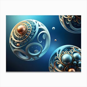 Abstract Spheres Canvas Print