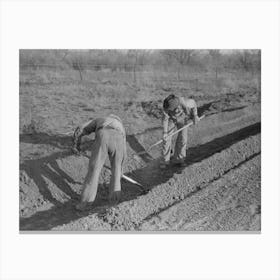 Untitled Photo, Possibly Related To Symbol Of Irrigation, El Indio, Texas By Russell Lee Canvas Print