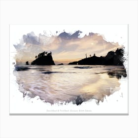 Second Beach & Third Beach, Vancouver, British Columbia Canvas Print