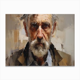 Portrait Of An Old Man 2 Canvas Print