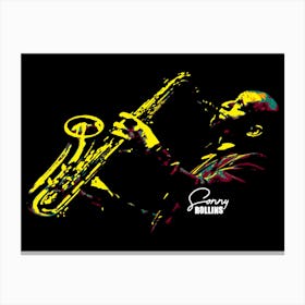 Sonny Rollins American Jazz Saxophonist Pop Art Lienzo