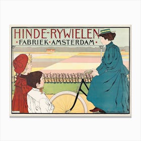 Hinde Bicycles Factory Amsterdam (1896–1898), Johann Georg Van Caspel Canvas Print